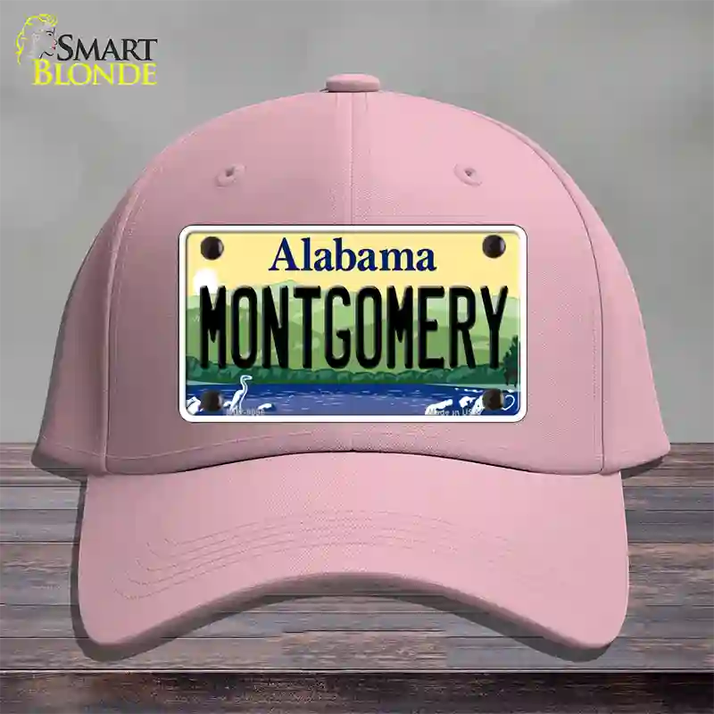 Montgomery Alabama Novelty License Plate Hat Cotton / Pink