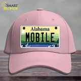 Mobile Alabama Novelty License Plate Hat Cotton / Pink