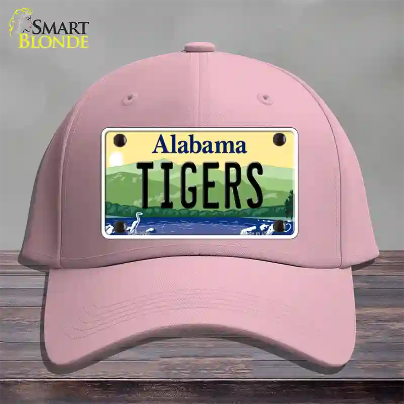 Tigers Alabama Novelty License Plate Hat Cotton / Pink