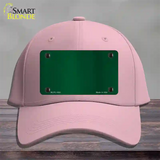 Green Metallic Solid Novelty License Plate Hat Cotton / Pink