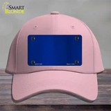 Blue Metallic Solid Novelty License Plate Hat Cotton / Pink