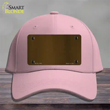 Brown Metallic Solid Novelty License Plate Hat Cotton / Pink