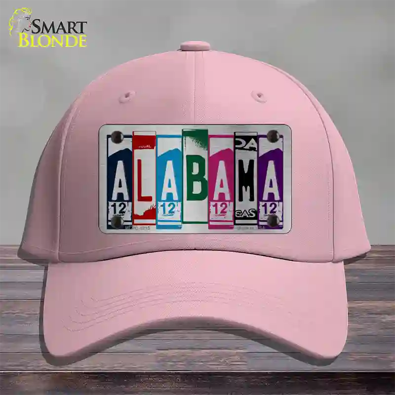 Alabama License Plate Art Novelty License Plate Hat Cotton / Pink