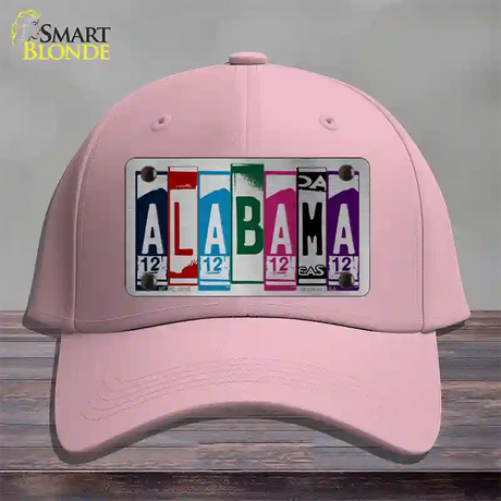 Alabama License Plate Art Novelty License Plate Hat Cotton / Pink