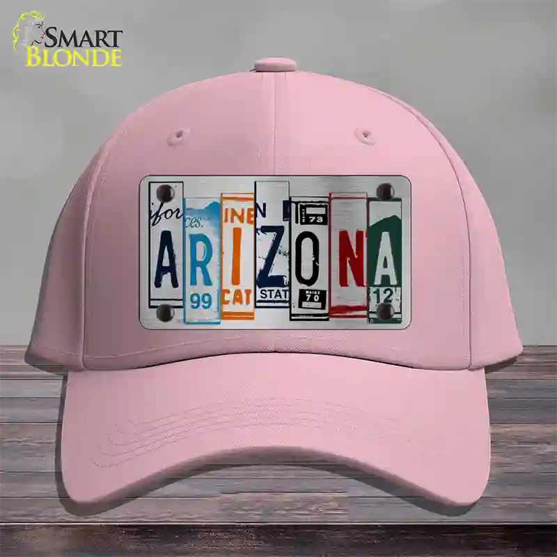 Arizona License Plate Art Novelty License Plate Hat Cotton / Pink