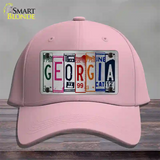 Georgia License Plate Art Novelty License Plate Hat Cotton / Pink