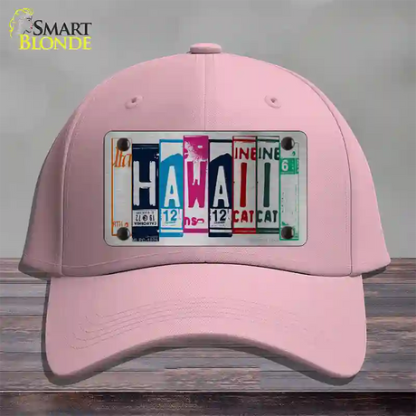 Hawaii License Plate Art Novelty License Plate Hat Cotton / Pink