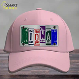 Iowa License Plate Art Novelty License Plate Hat Cotton / Pink