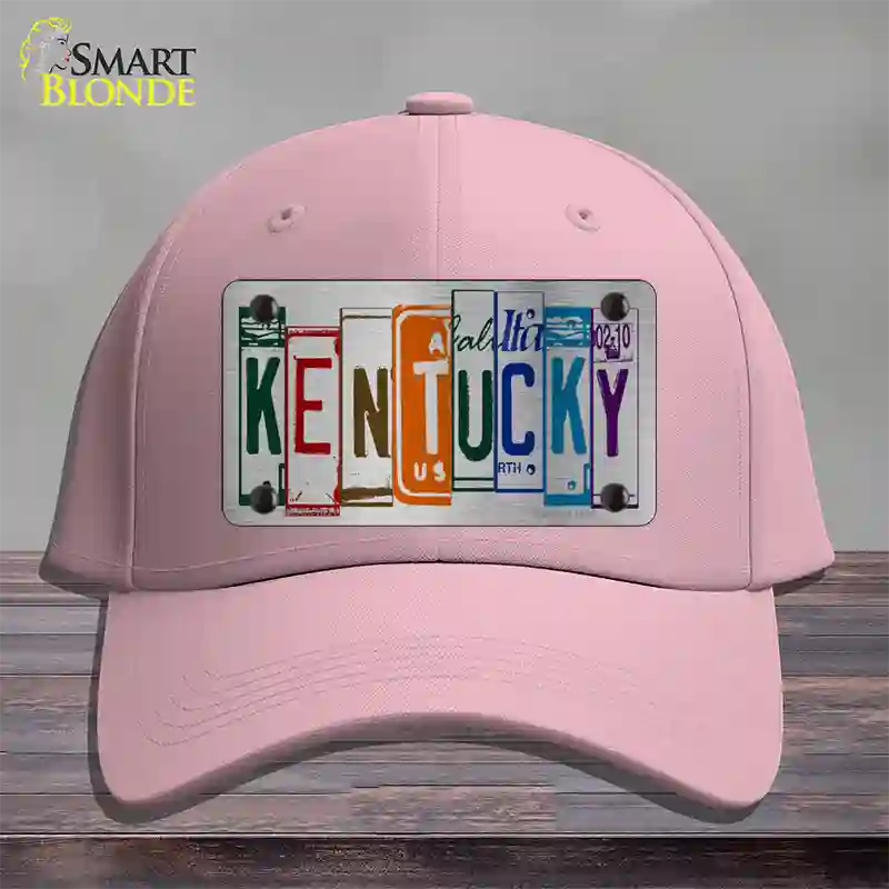 Kentucky License Plate Art Novelty License Plate Hat Cotton / Pink