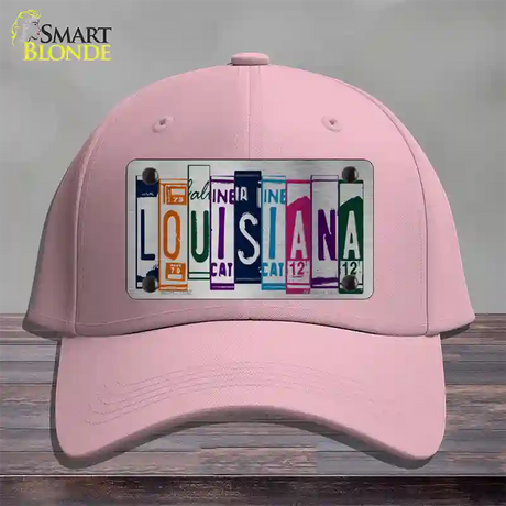 Louisiana License Plate Art Novelty License Plate Hat Cotton / Pink