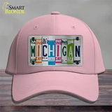 Michigan License Plate Art Novelty License Plate Hat Cotton / Pink