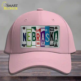 Nebraska License Plate Art Novelty License Plate Hat Cotton / Pink