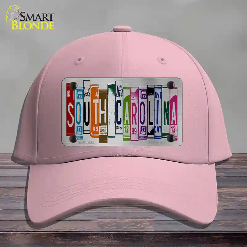 South Carolina License Plate Art Novelty License Plate Hat Cotton / Pink