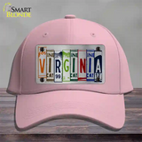 Virginia License Plate Art Novelty License Plate Hat Cotton / Pink