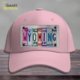 Wyoming License Plate Art Novelty License Plate Hat Cotton / Pink