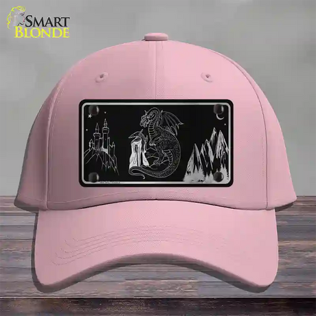 Wizards And Dragons Black Brushed Chrome Novelty License Plate Hat Cotton / Pink