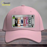 Venice License Plate Art Brushed Chrome Novelty License Plate Hat Tag Cotton / Pink