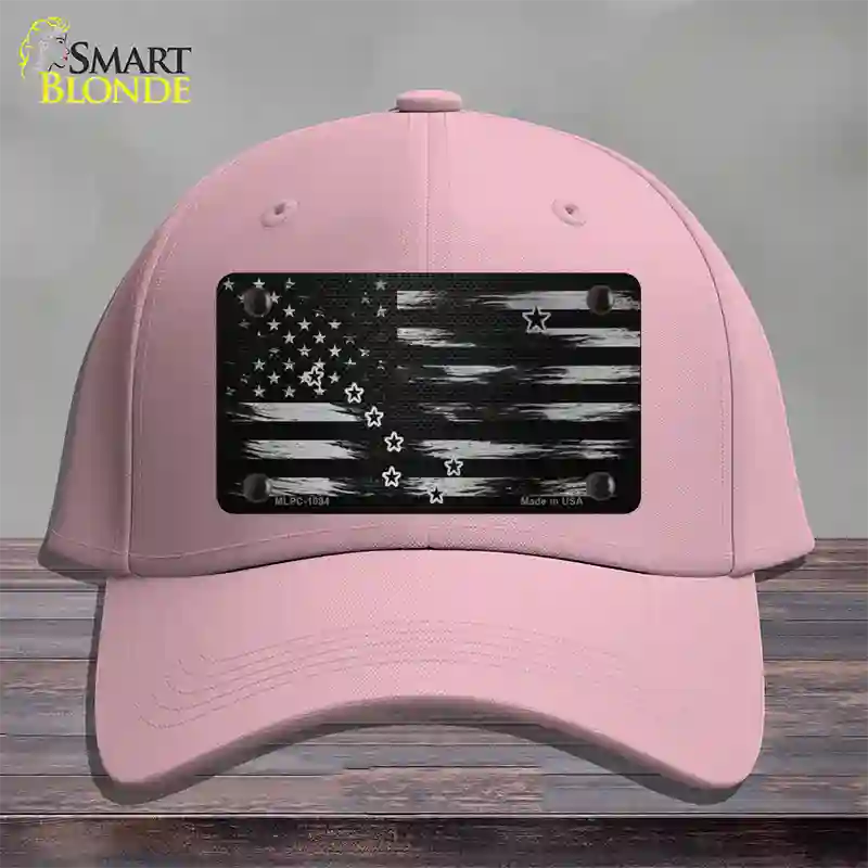 Alaska Carbon Fiber Novelty License Plate Hat Cotton / Pink