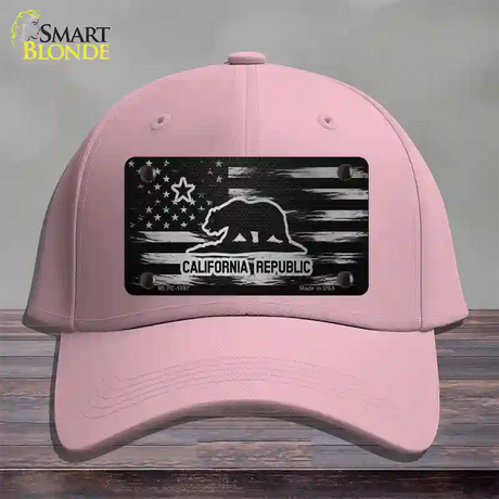 California Carbon Fiber Novelty License Plate Hat Cotton / Pink