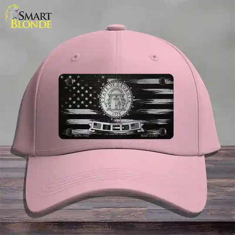 Georgia Carbon Fiber Novelty License Plate Hat Cotton / Pink