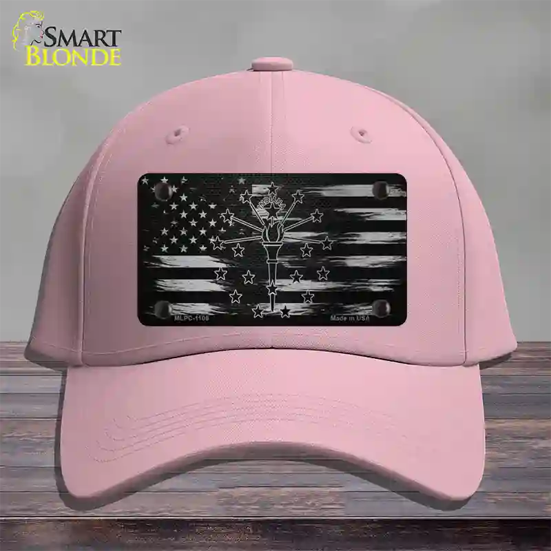 Indiana Carbon Fiber Novelty License Plate Hat Cotton / Pink