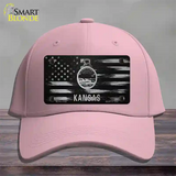 Kansas Carbon Fiber Novelty License Plate Hat Cotton / Pink