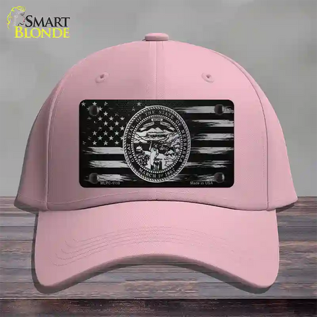 Nebraska Carbon Fiber Novelty License Plate Hat Cotton / Pink