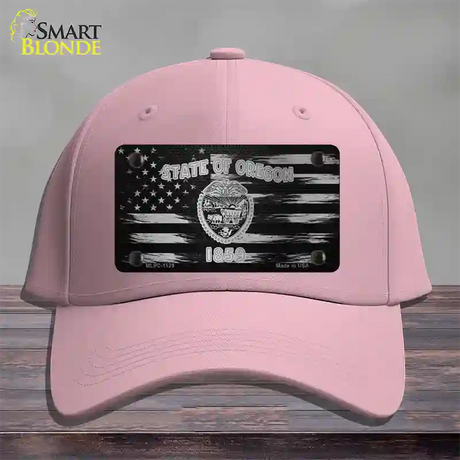 Oregon Carbon Fiber Novelty License Plate Hat Cotton / Pink