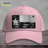 Texas Carbon Fiber Novelty License Plate Hat Cotton / Pink