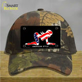 American Style Sexy Flag Pose Novelty License Plate Hat Cotton / Camoflauge