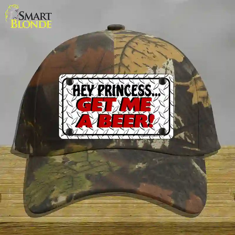 Get Me a Beer Novelty License Plate Hat Cotton / Camoflauge