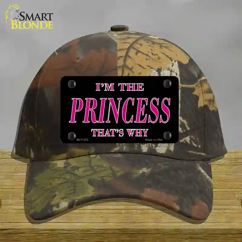 Princess Thats Why Novelty License Plate Hat Cotton / Camoflauge