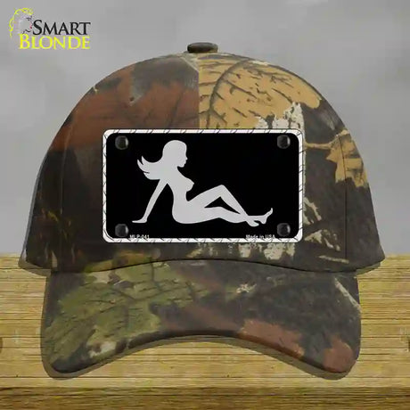 Mud Flap Girl Sillouette Novelty License Plate Hat Cotton / Camoflauge