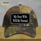 My Next Wife Novelty License Plate Hat Cotton / Camoflauge