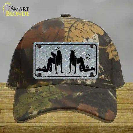 Angel And Devil Novelty License Plate Hat Cotton / Camoflauge