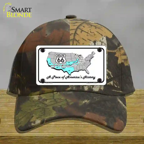 A Piece Of History Novelty License Plate Hat Cotton / Camoflauge