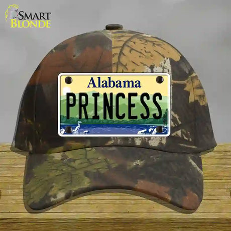 Princess Alabama Novelty License Plate Hat Cotton / Camoflauge