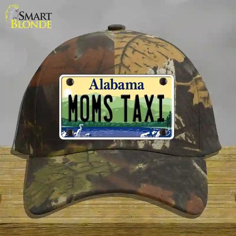 Moms Taxi Alabama Novelty License Plate Hat Cotton / Camoflauge