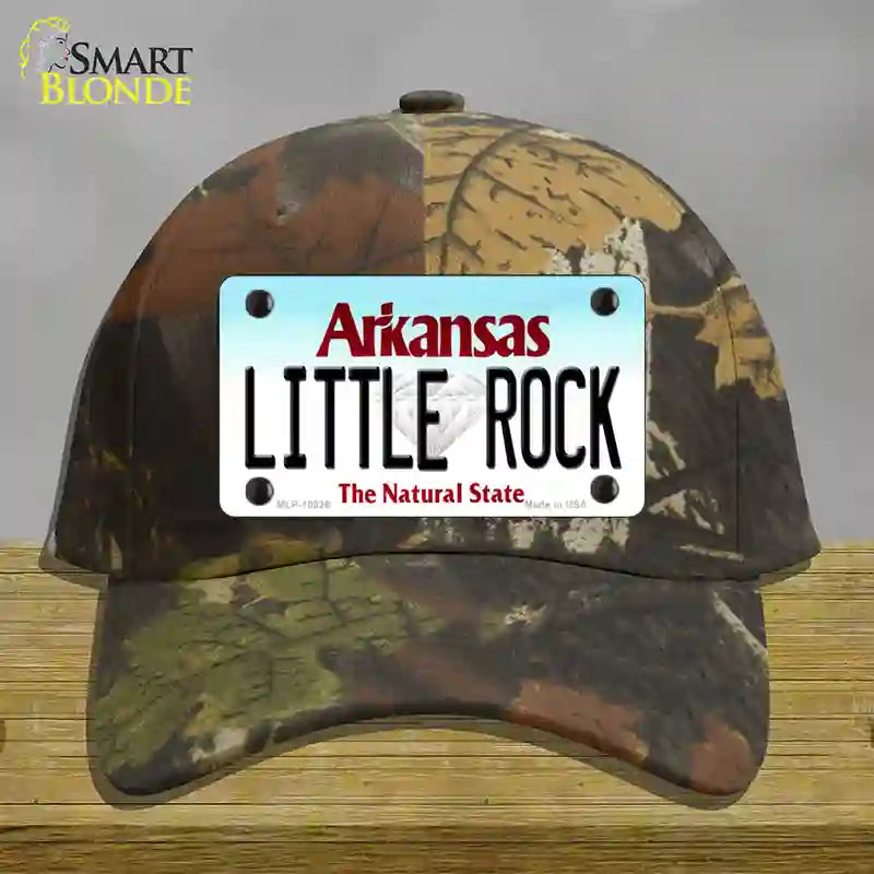 Little Rock Arkansas Novelty License Plate Hat Cotton / Camoflauge