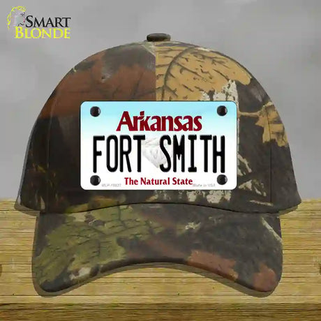 Fort Smith Arkansas Novelty License Plate Hat Cotton / Camoflauge