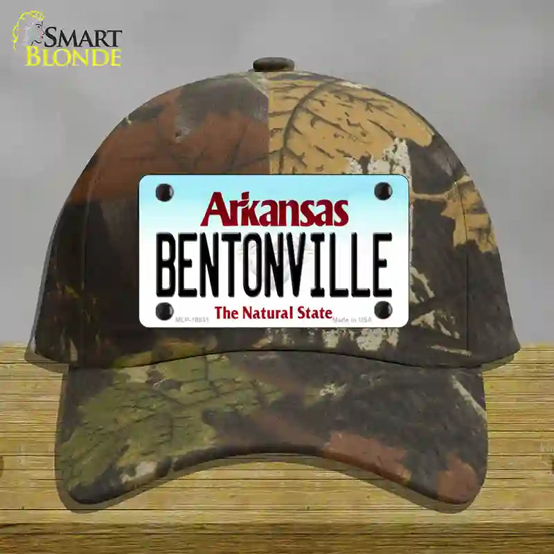 Bentonville Arkansas Novelty License Plate Hat Cotton / Camoflauge