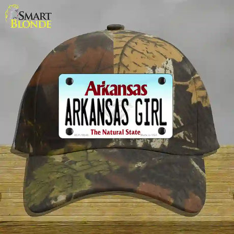 Arkansas Girl Arkansas Novelty License Plate Hat Cotton / Camoflauge