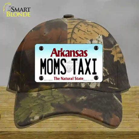 Moms Taxi Arkansas Novelty License Plate Hat Cotton / Camoflauge