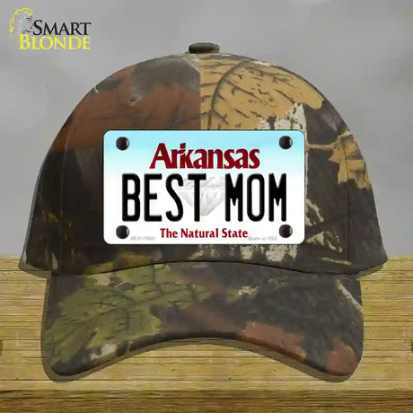 Best Mom Arkansas Novelty License Plate Hat Cotton / Camoflauge