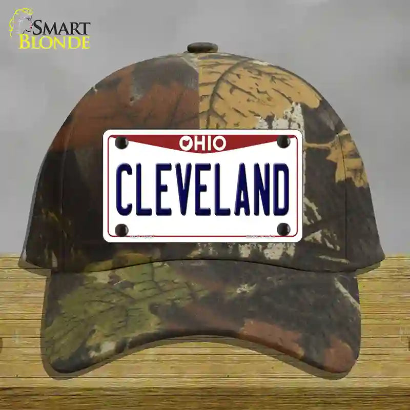 Cleveland Ohio Novelty License Plate Hat Cotton / Camoflauge