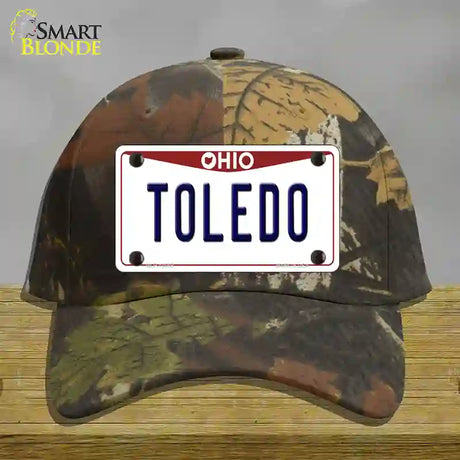 Toledo Ohio Novelty License Plate Hat Cotton / Camoflauge