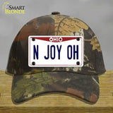 N Joy OH Ohio Novelty License Plate Hat Cotton / Camoflauge