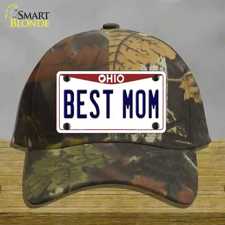 Best Mom Ohio Novelty License Plate Hat Cotton / Camoflauge