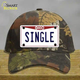 Single Ohio Novelty License Plate Hat Cotton / Camoflauge