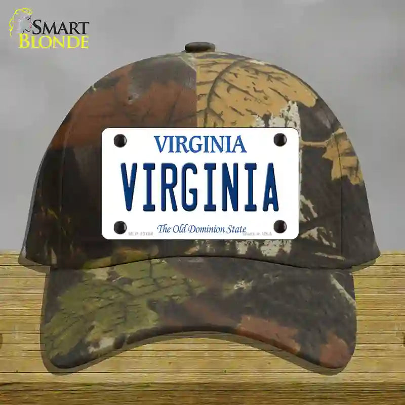 Virginia Old Dominion Novelty License Plate Hat Cotton / Camoflauge